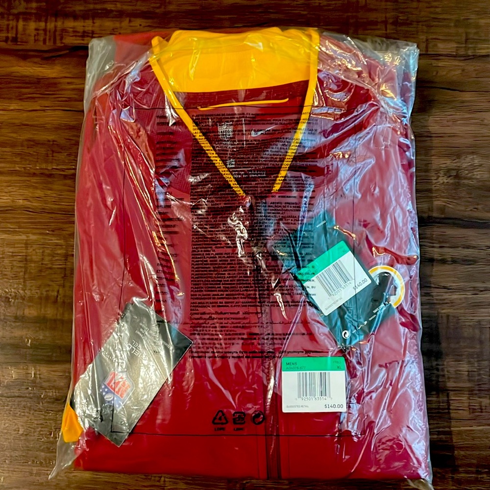 Brand New Nike Redskins jacket. Burgundy & Gold